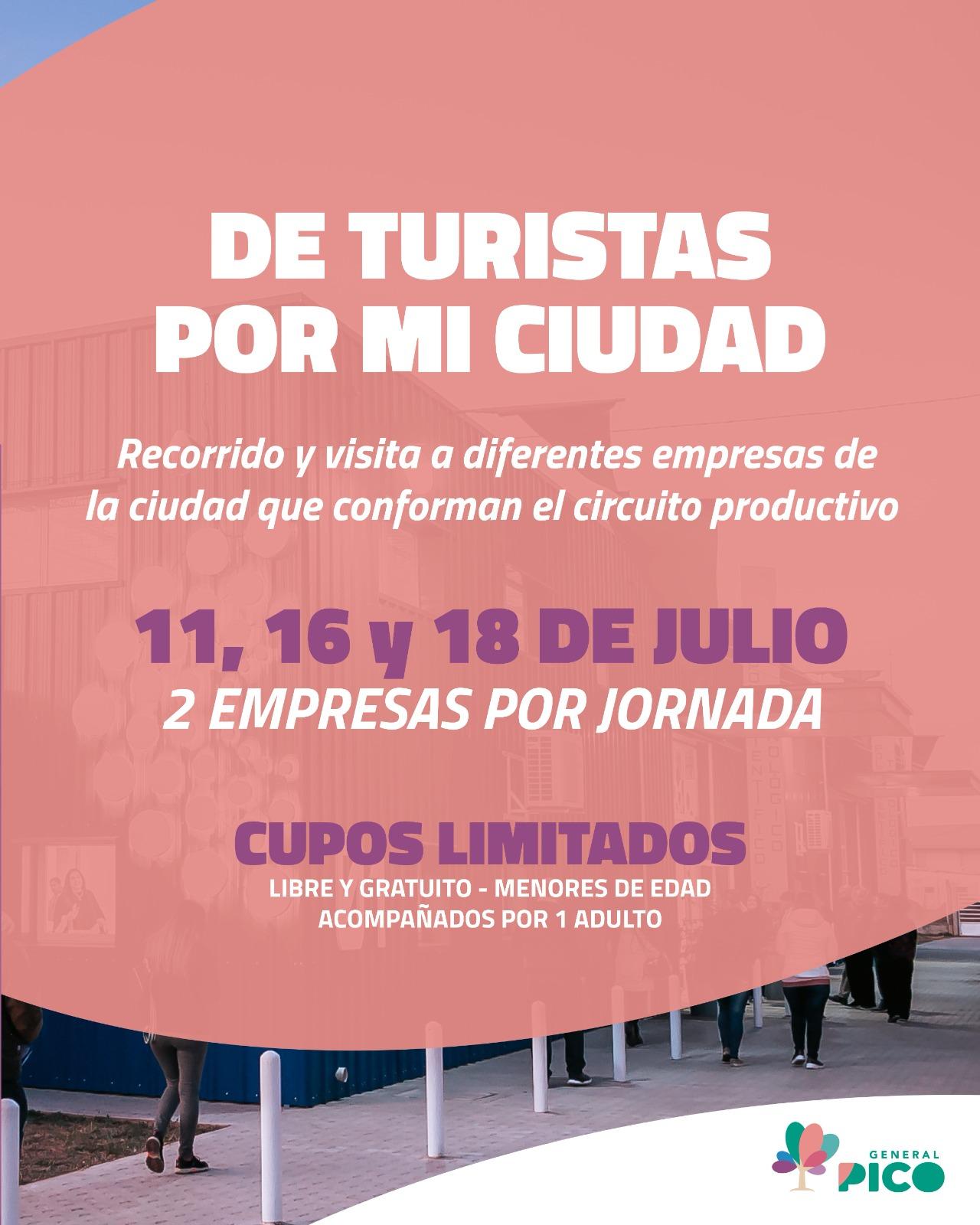 YA ESTÁN ABIERTAS LAS INSCRIPCIONES A “DE TURISTAS POR MI CIUDAD”