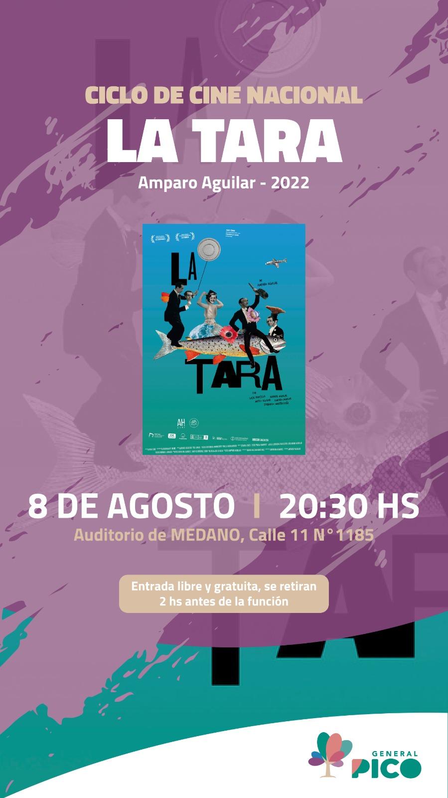 ESTE JUEVES CONTINÚA EL CICLO DE CINE NACIONAL EN MÉDANO CON “LA TARA” DE AMPARO AGUILAR